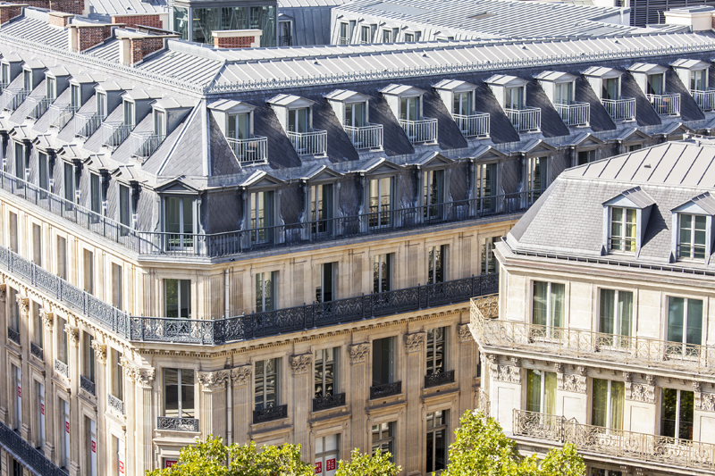 Immeubles haussmanniens à Paris