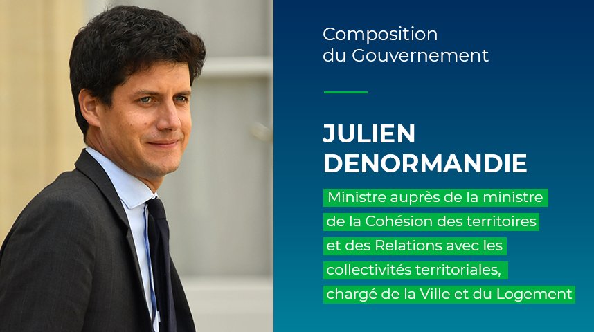 Julien Denormandie ministre de la ville et du logement