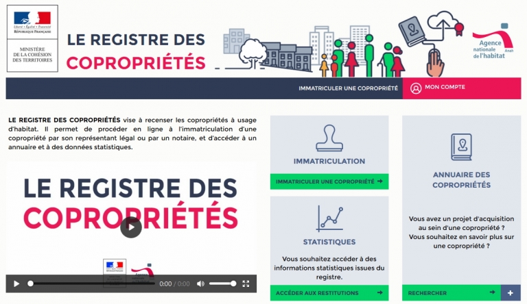 Registre des copropriétés