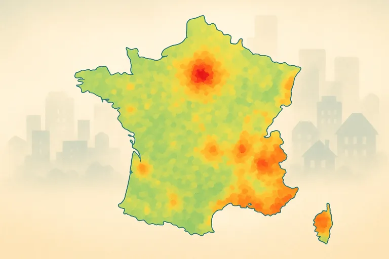 Carte montrant le zonage ABC 2025 (seulement à titre illustratif)