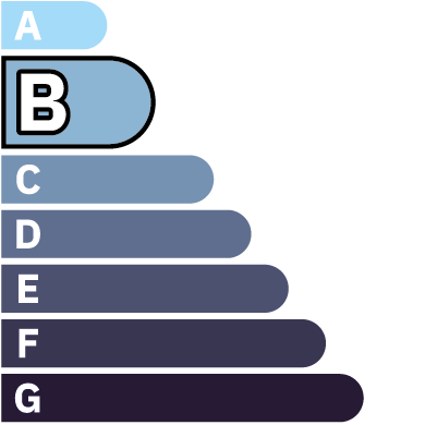 Illustration de la note GES, qui indique la note B